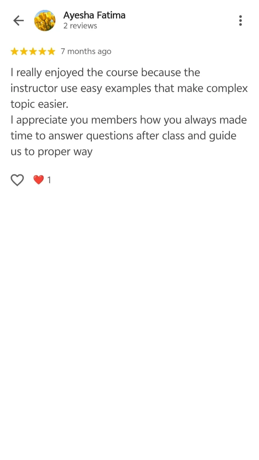 Testimonial